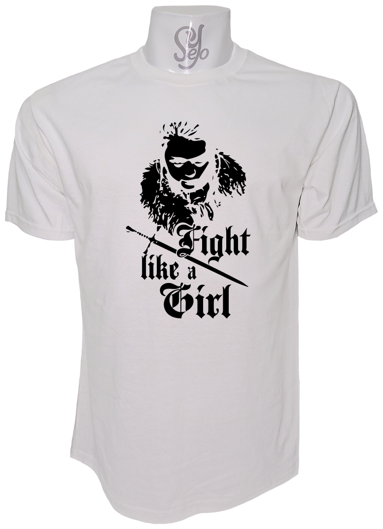 Polera de Hombre Fight Like a Girl Juego De Tronos 4 Polera de Hombre Fight Like a Girl Juego De Tronos