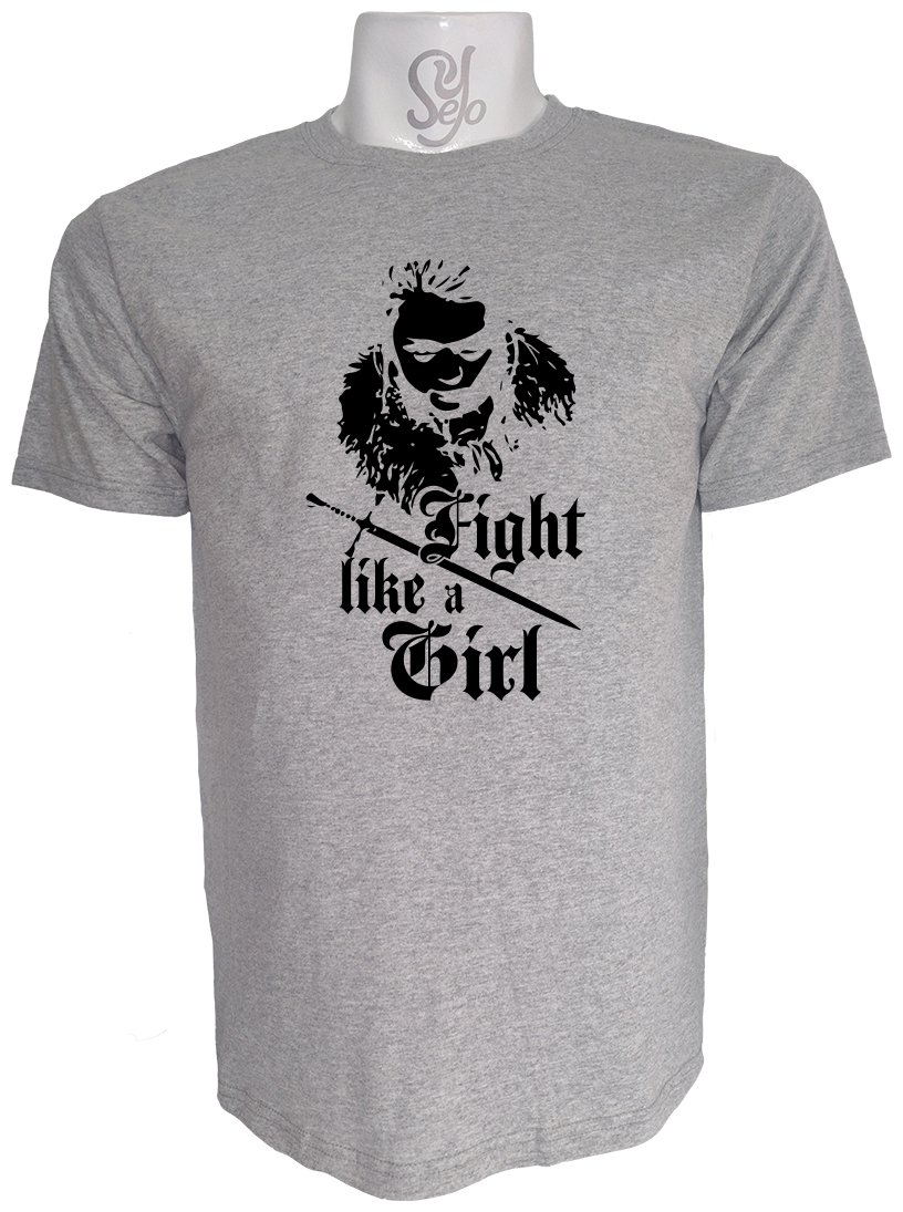 Polera de Hombre Fight Like a Girl Juego De Tronos 3 Polera de Hombre Fight Like a Girl Juego De Tronos