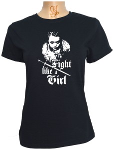 Polera De Mujer Fight Like a Girl Juego De Tronos