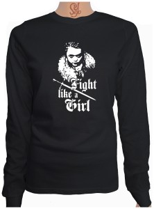 Polera De Mujer Manga Larga Fight Like a Girl Juego De Tronos